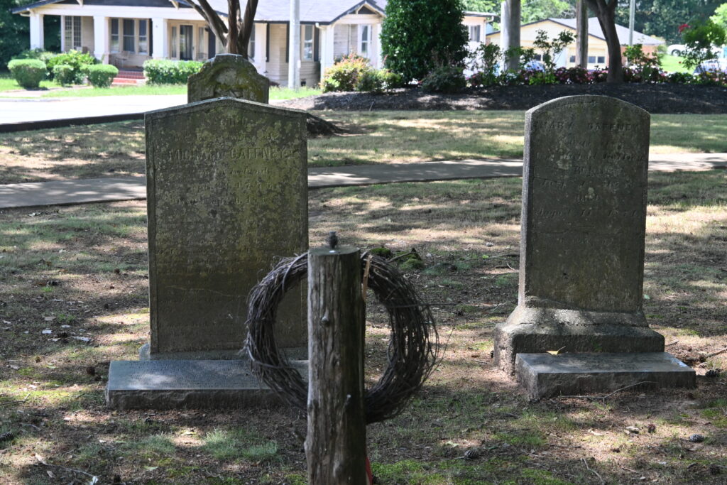 A unique experience of seeing where all this began for Gaffney and ended for the man who started it, the Michael Gaffney gravesite and family home spot.